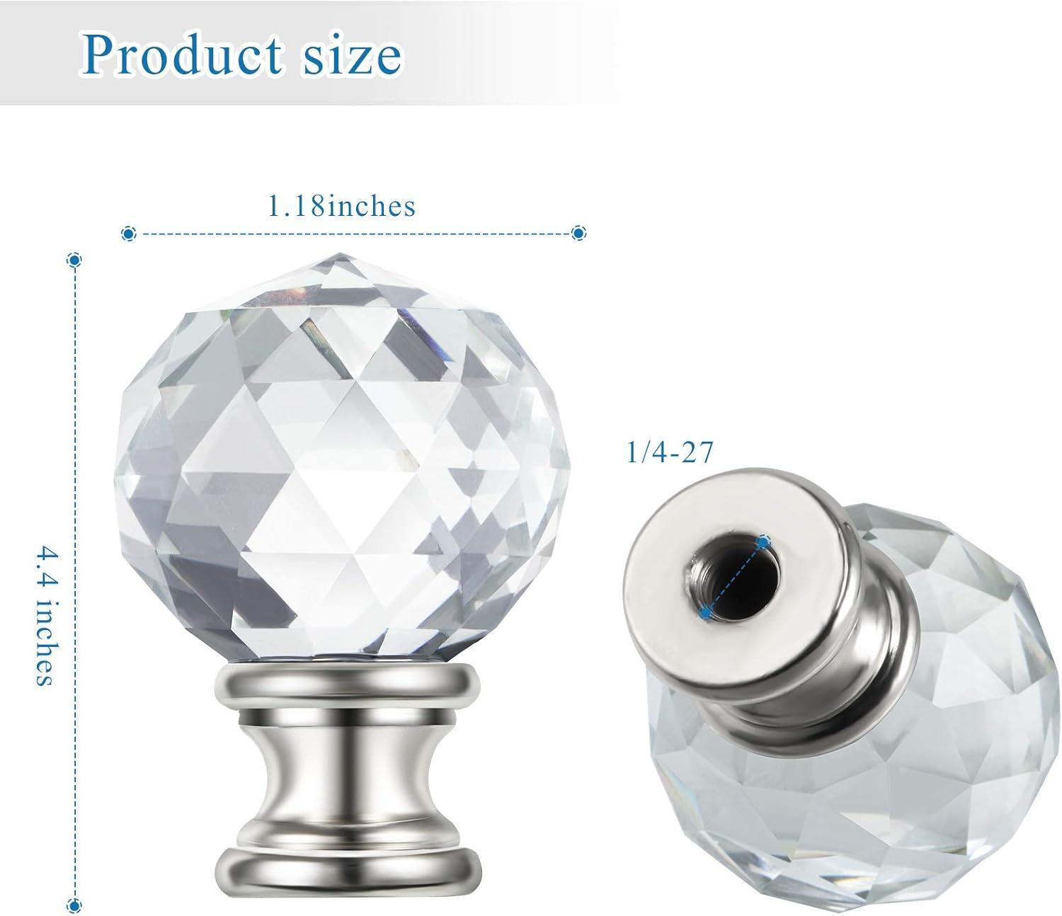 Eeristq 2pcs Lamp Shade Lamp Finial Caps Knob Lamp Decoration for Table Lamp Floor Light