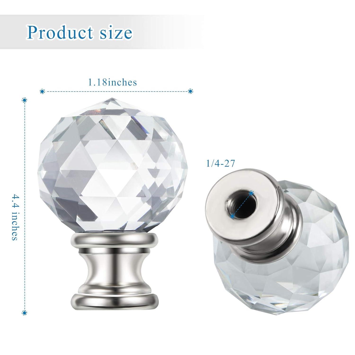 Eeristq 2pcs Lamp Shade Lamp Finial Caps Knob Lamp Decoration for Table Lamp Floor Light