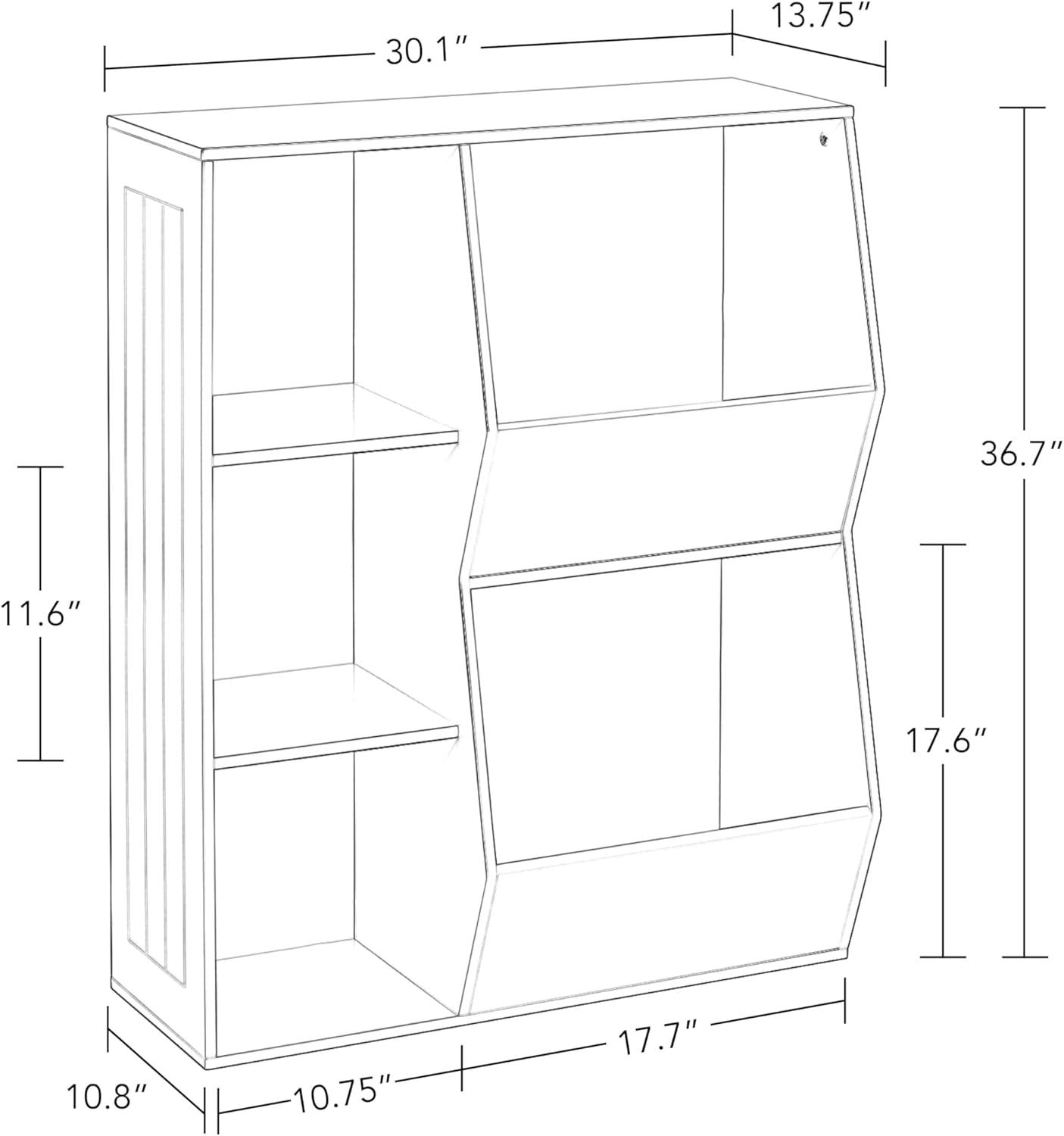 Kids' 3 Cubby with 2 Veggie Bin Floor Cabinet - RiverRidge