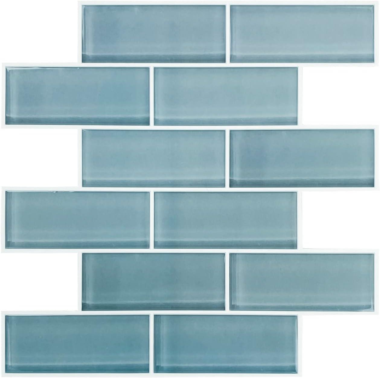 10.5'' W x 10.5'' L Vinyl Peel and Stick Subway Tile