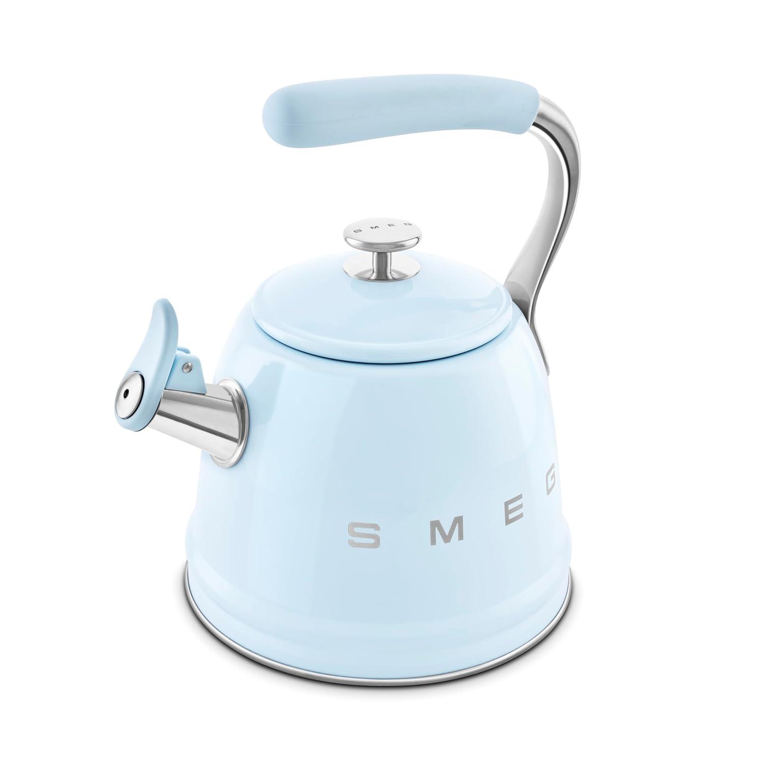 SMEG Pastel Blue Whistling Stovetop Kettle