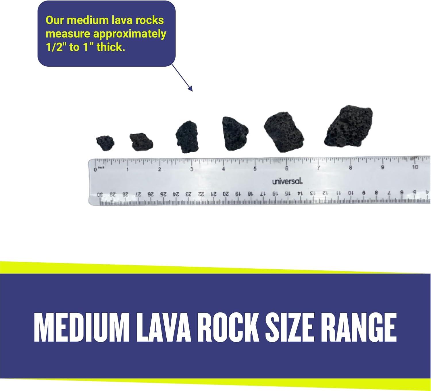 American Fireglass Lava Rock - 10 lbs.