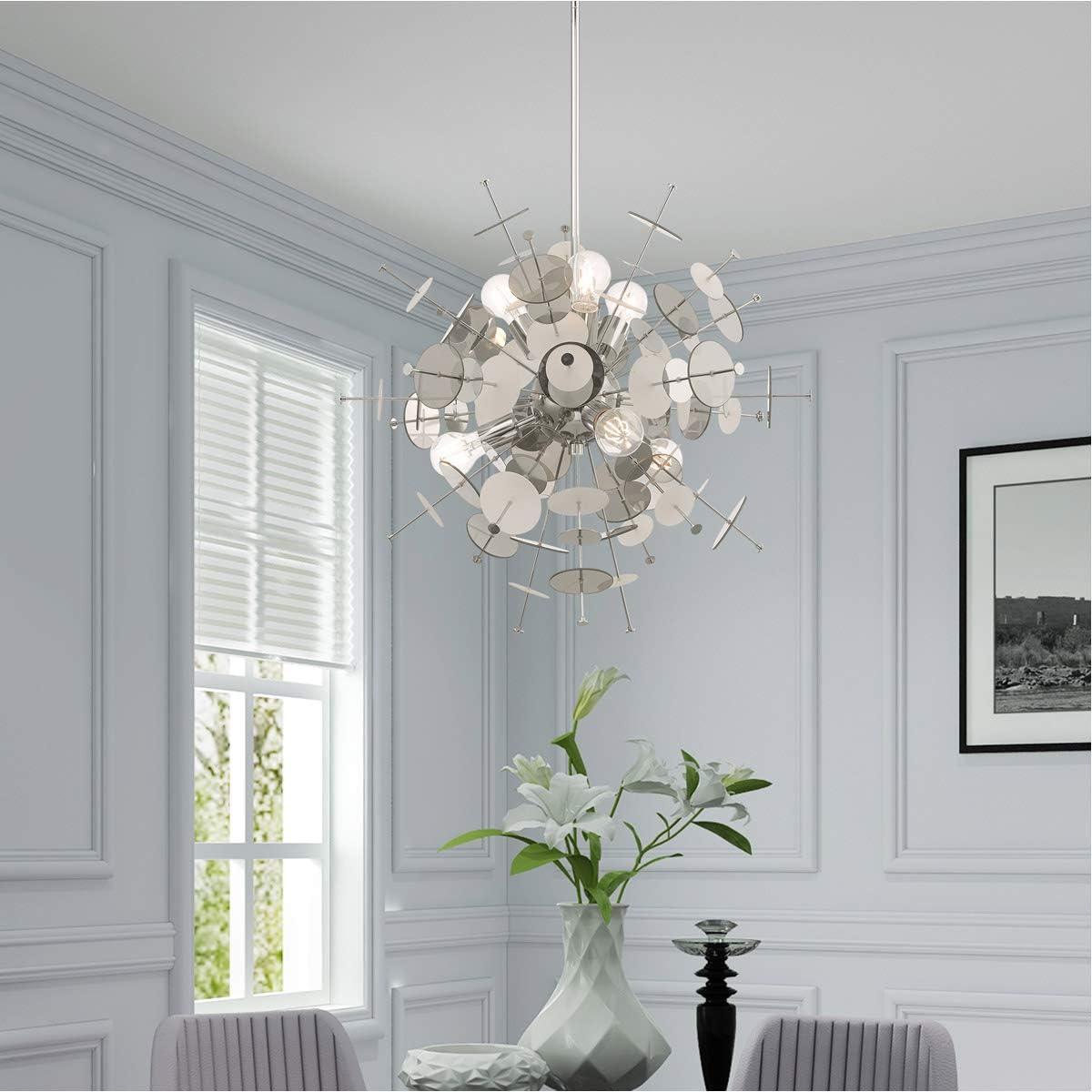 Livex Lighting Circulo 6 - Light Chandelier in  Polished Chrome
