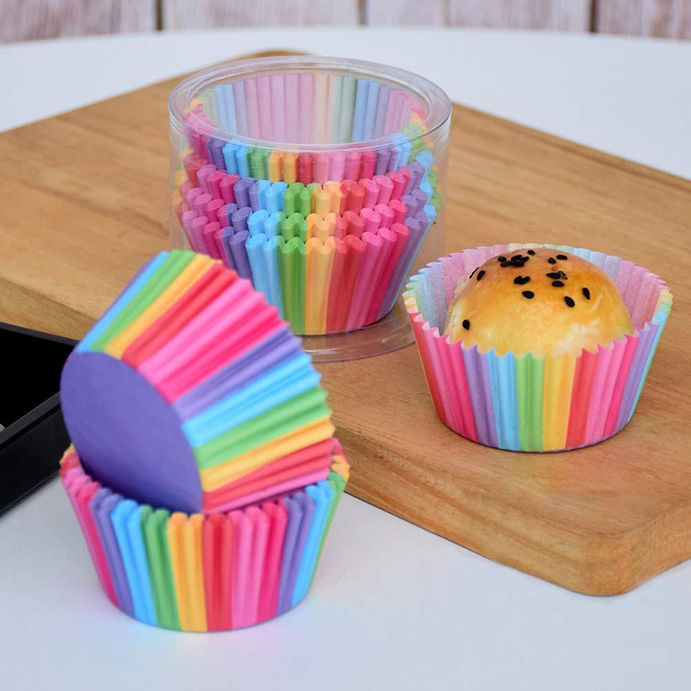 asjyhkr 100PCS Cake Blotting Paper Tray Nonstick Muffin Cases Molds Paper Cupcake Liners Cupcake Baking Cup Cupcake Paper Liner Standard Paper Cupcake Wrapper