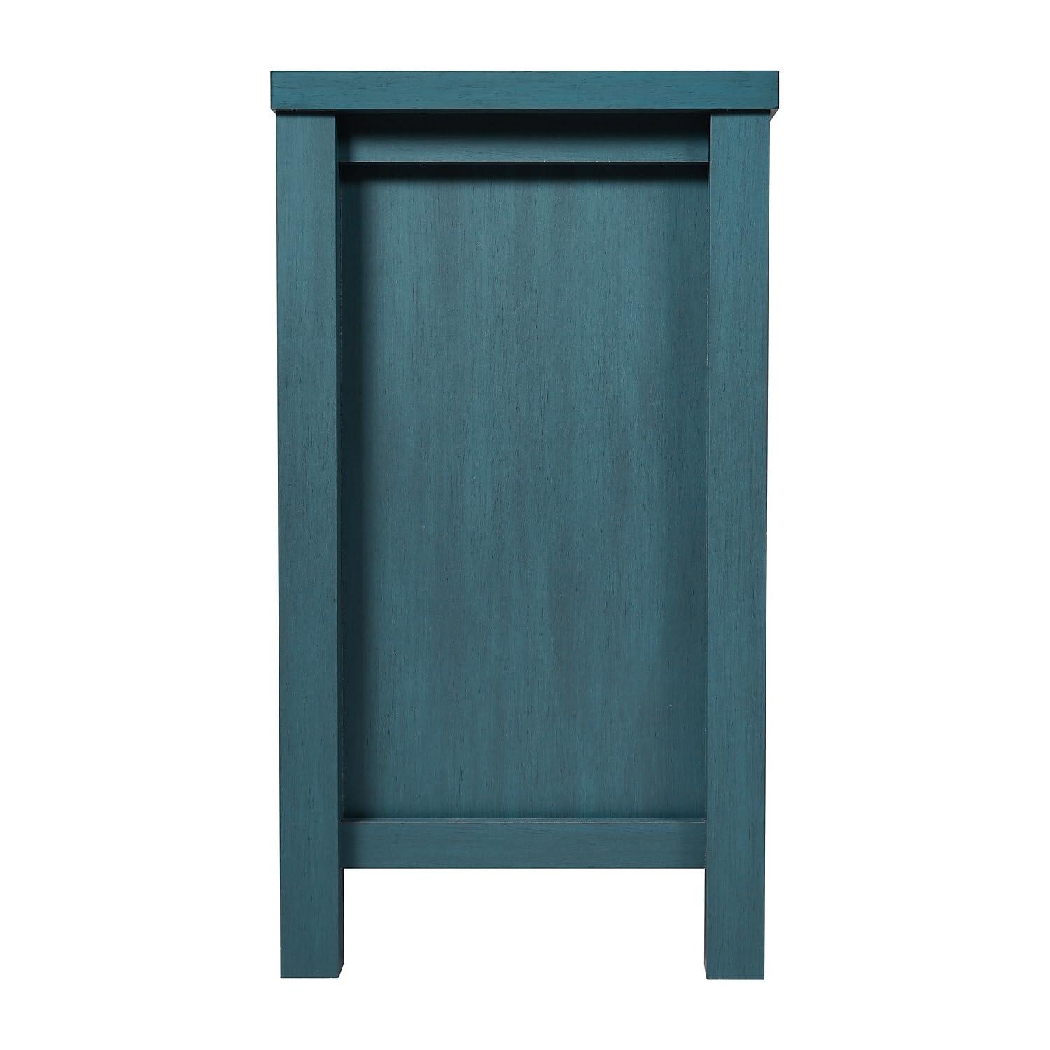 Flash Furniture 59" Engineered Wood Buffet Sideboard Storage Cabinet w/ 2 Drawers, Doors in Teal