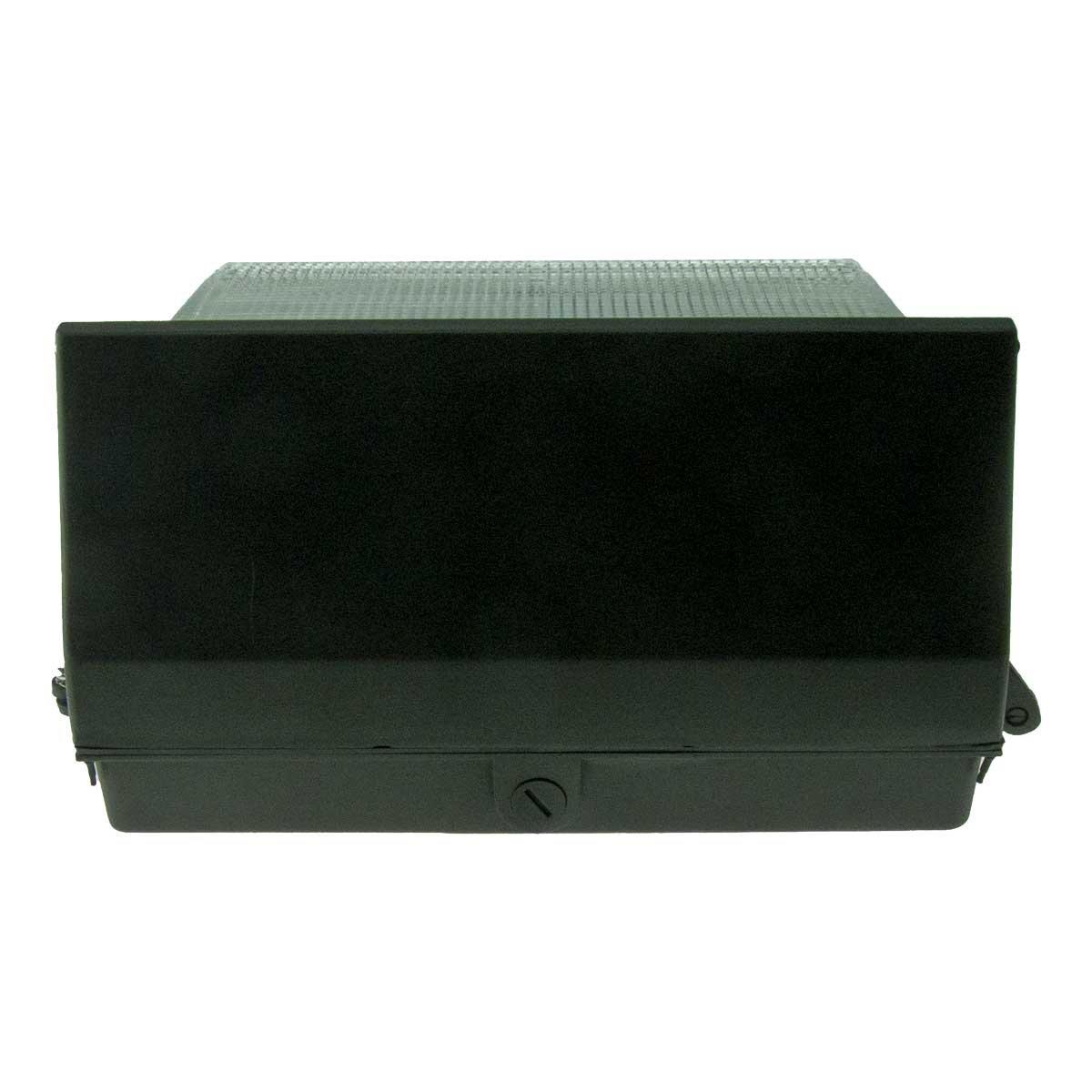 120-277V Forward Throw LED Wall Pack Light 40 watts 4843 lumens DLC and ETL with 5 Year Warranty. LED Wall Pack for Outdoor Wall and Area Lighting.