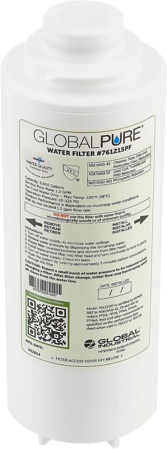 Global Pure 3,600 Gallon Capacity Water Filter