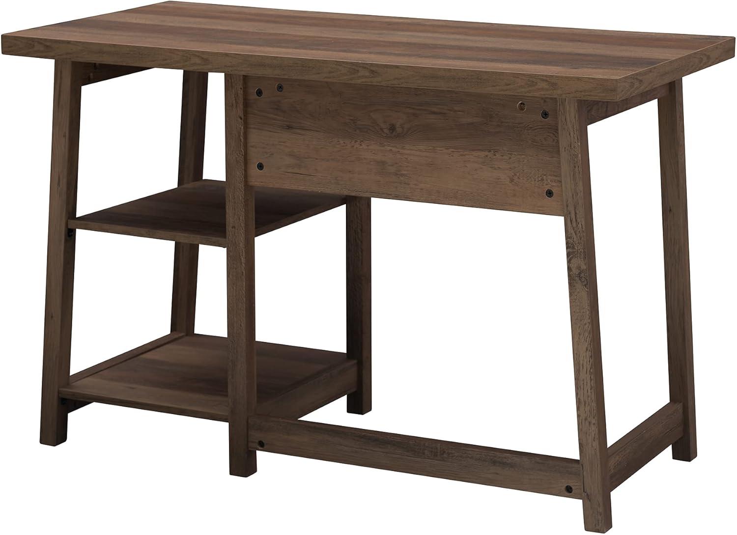 Farmington 46" Brown Engineered Wood Modern Home Office Desk