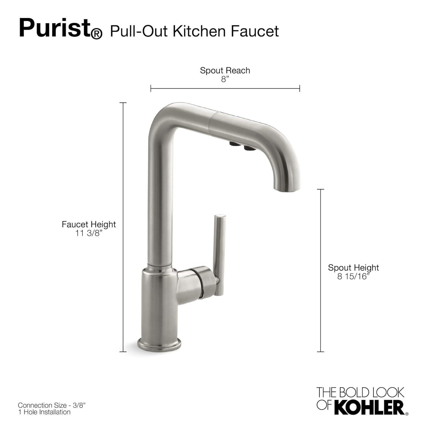 Purist® Pull Out Bar Faucet with Accessories