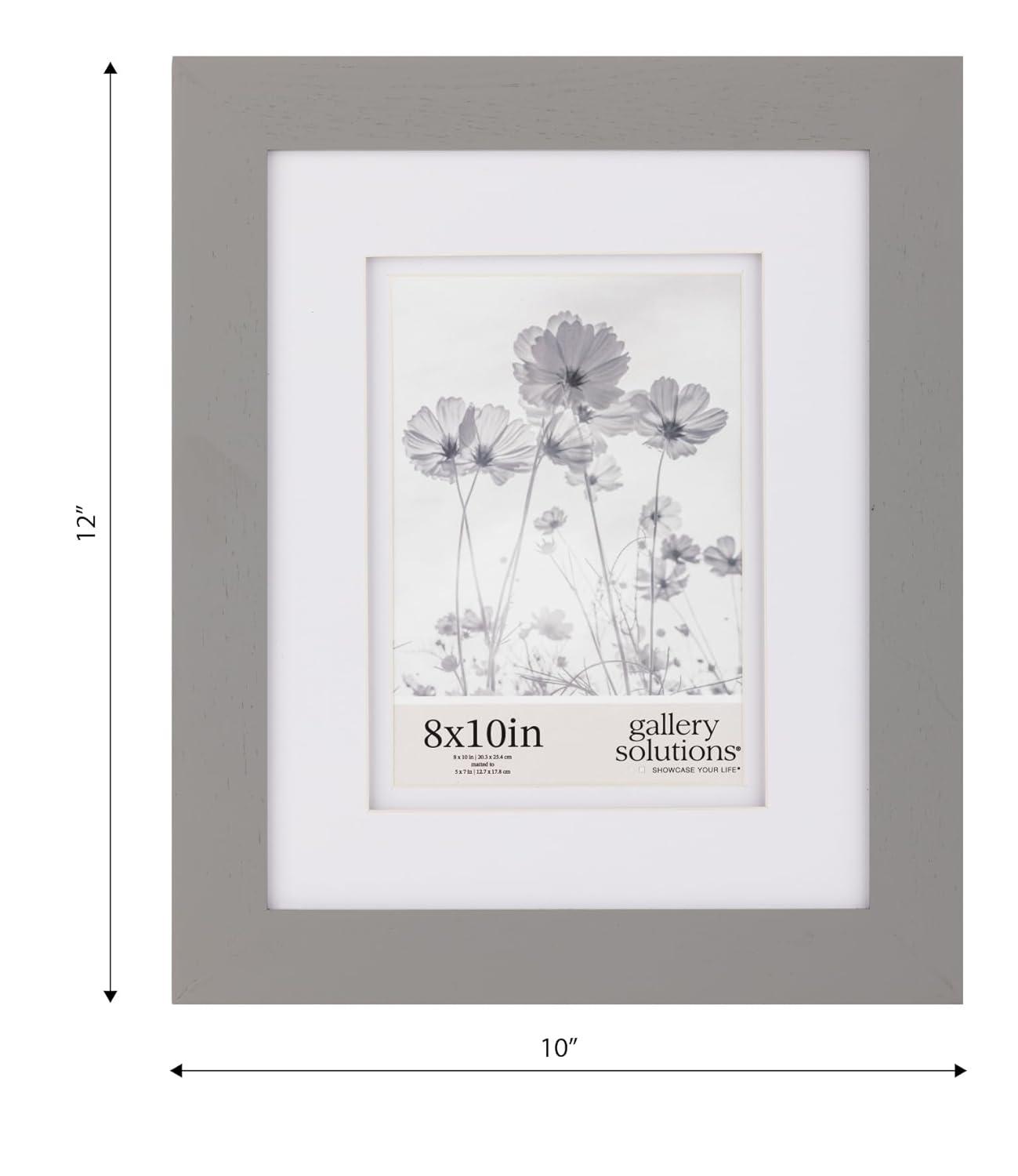 Gallery Solutions Gallery Solutions Wall Mount Or Tabletop Double Airfloat  Mat Picture Frame