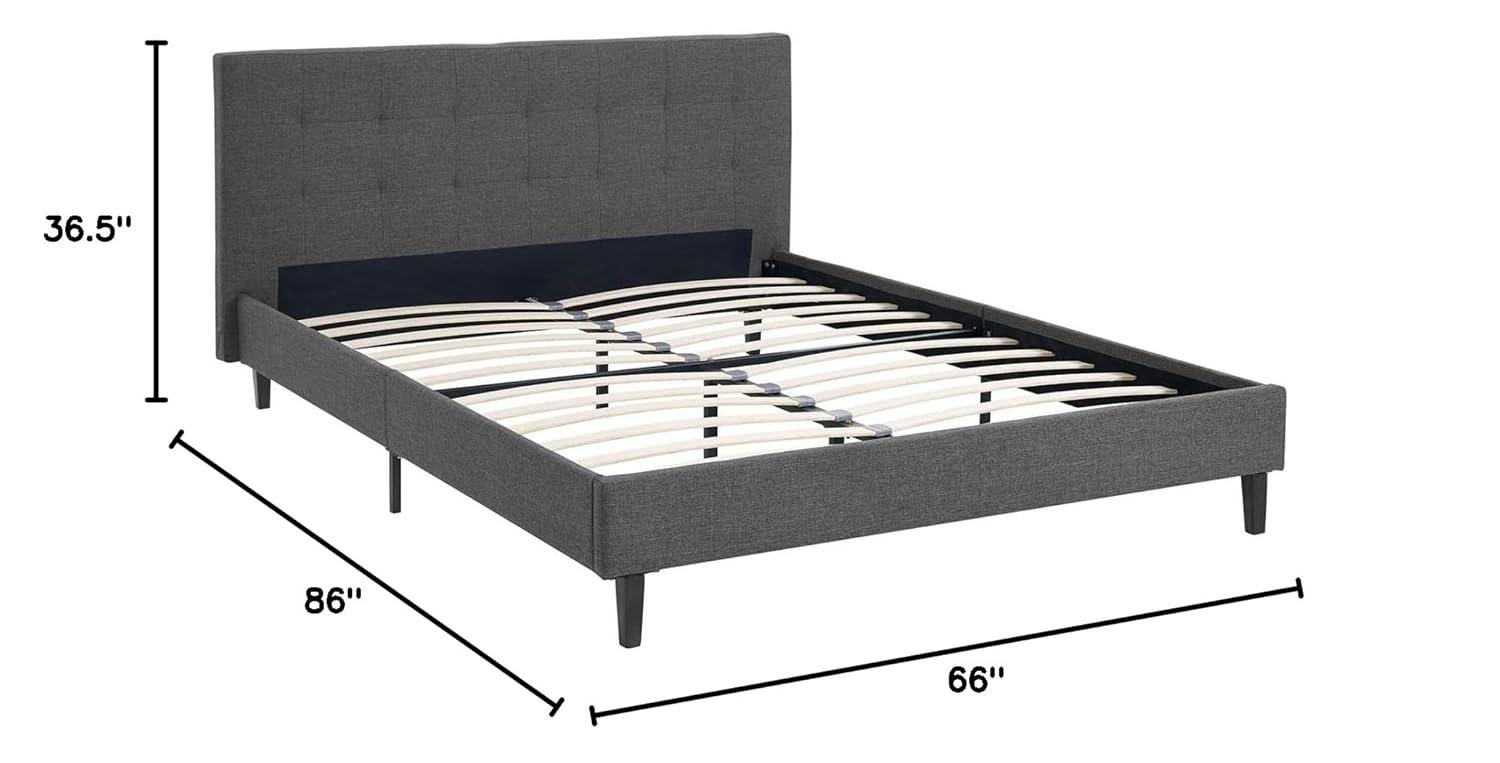 Modway Linnea Queen Fabric Bed - Grey