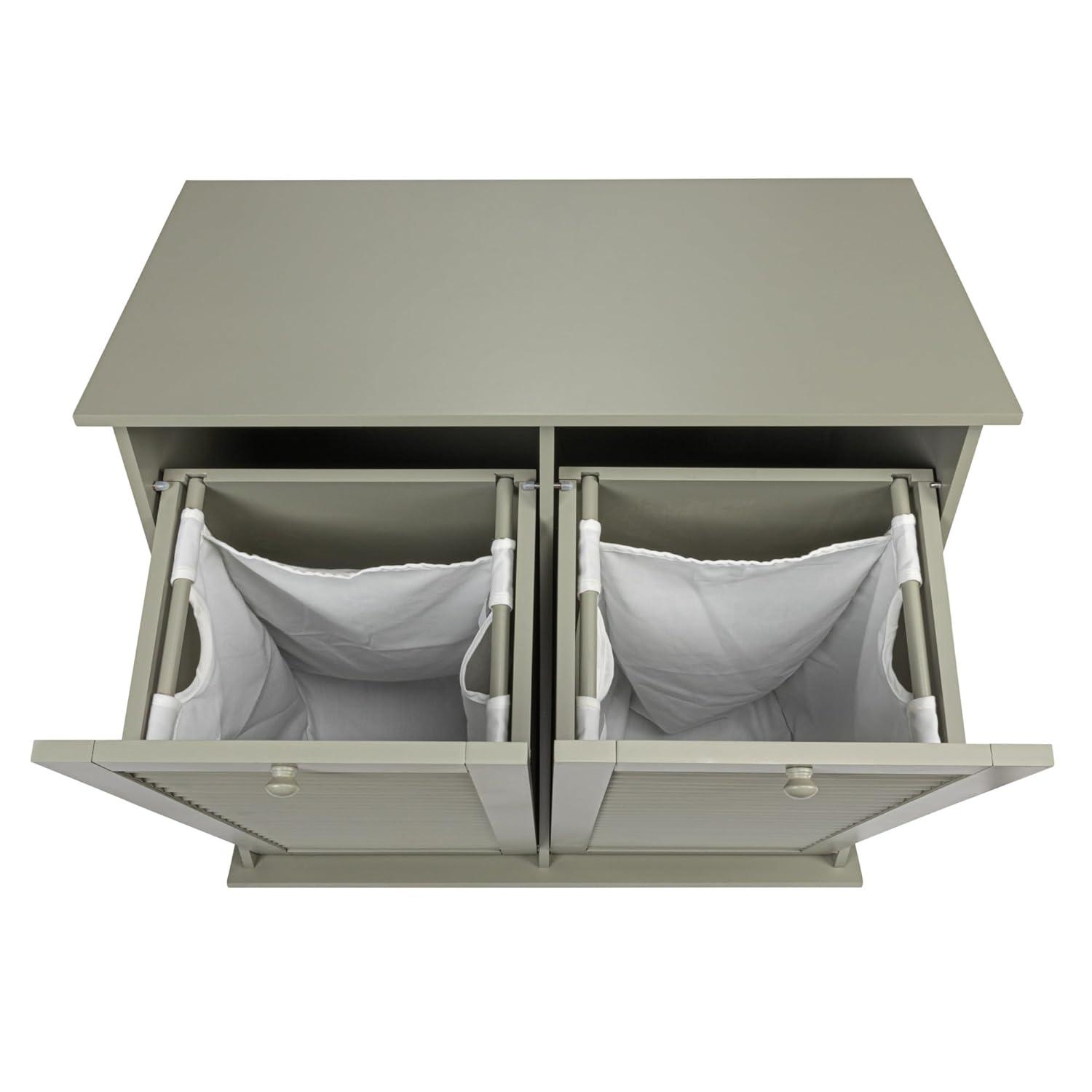 Household Essentials Tilt-out Cabinet Laundry Sorter with Shutter Front