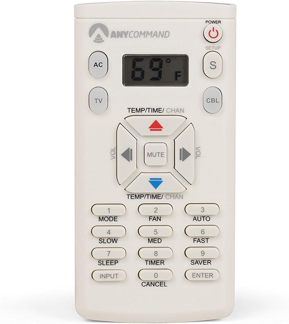 ANYCOMMAND Universal White Remote for Air Conditioner and TV