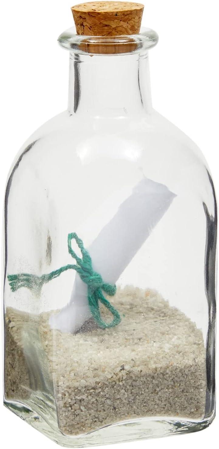 Juvale 12 Pack Clear Glass Bottles with Cork Lids, Tiny 4 oz Vintage Style Potion Vases for Flowers, DIY Crafts, Home Decor