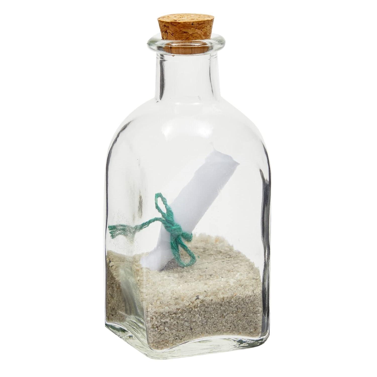 Juvale 12 Pack Clear Glass Bottles with Cork Lids, Tiny 4 oz Vintage Style Potion Vases for Flowers, DIY Crafts, Home Decor