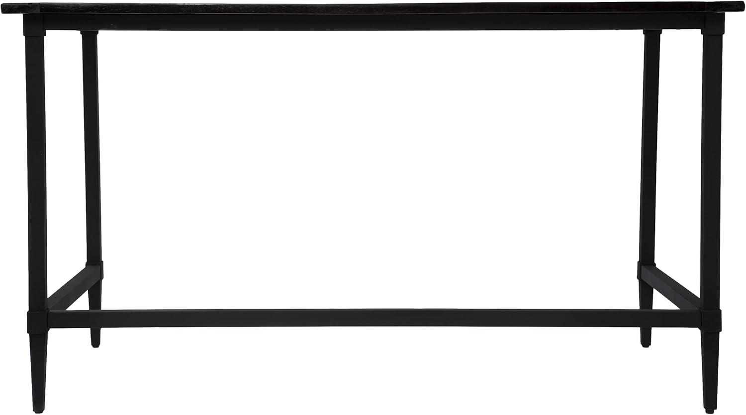 SEI Furniture Lawrenny Contemporary Reclaimed Wood Desk in Black