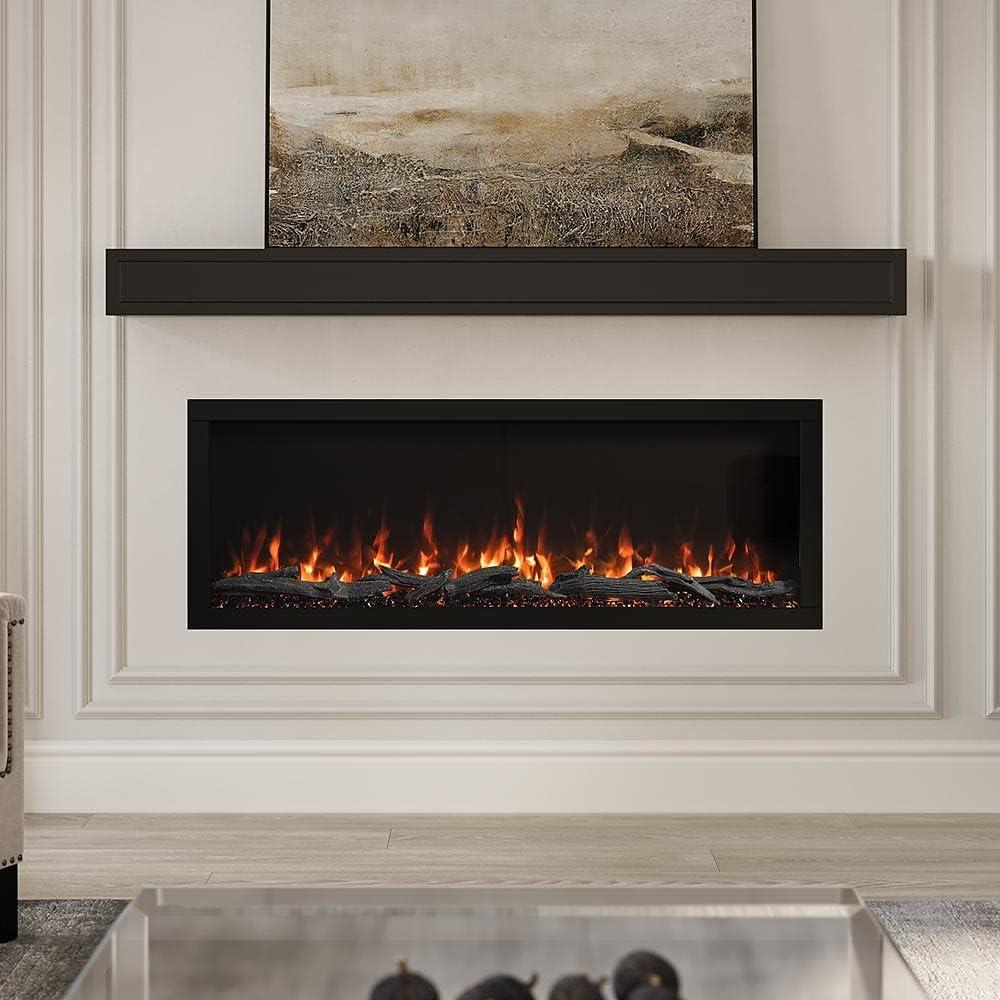 Modern Ember Highmark Linear Electric Fireplace with Alexa and Google Assistant Smart Features