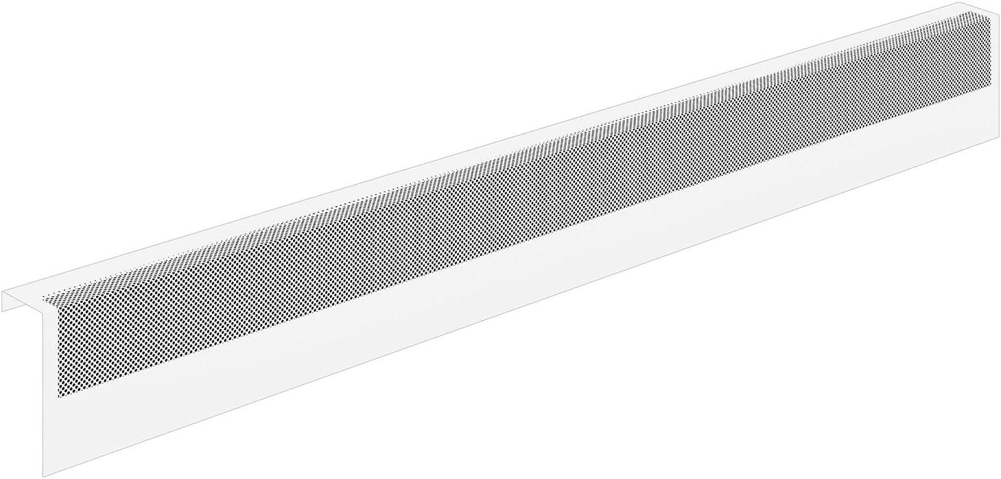 Baseboarders Baseboarders Basic Steel Easy Slip-On Baseboard Heater Cover Coupler - White