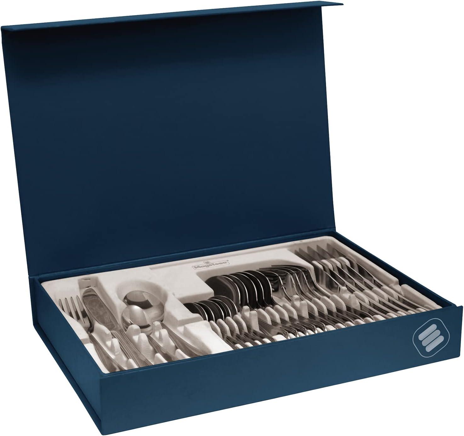 Cordoba 24-Piece Stainless Steel Flatware Set with Blue Box