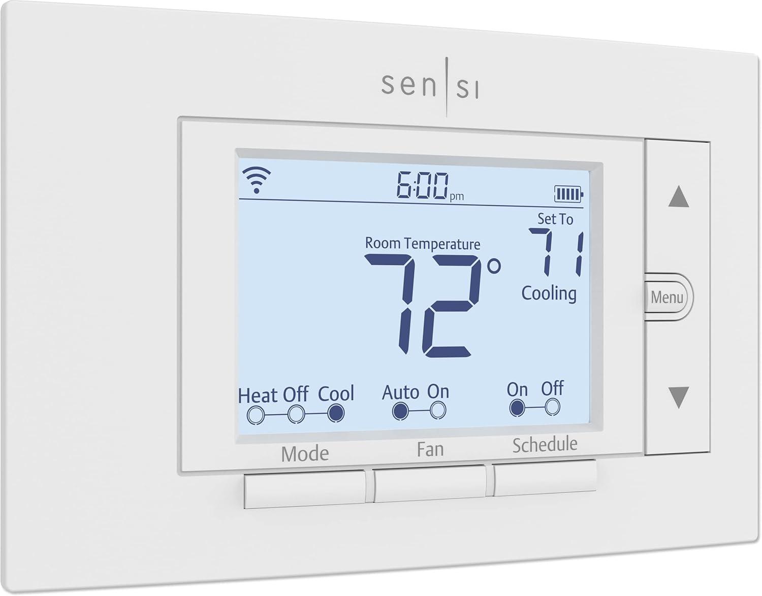 Sensi White Programmable Wi-Fi Smart Thermostat with Remote Access