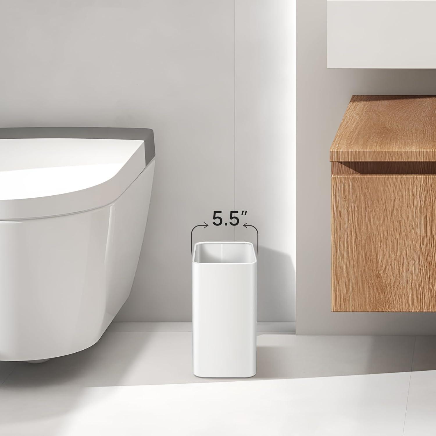 Stainless Steel Open-Top Trash Can - 2.1 Gallons