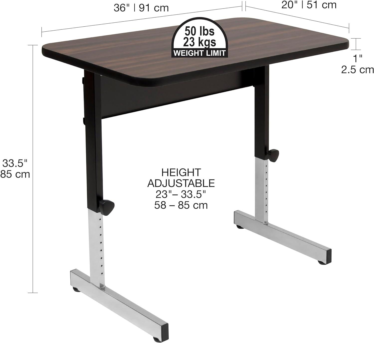 Adapta Height Adjustable All-Purpose Multi-Use Utility Office Table (36" W x 22.25" D)