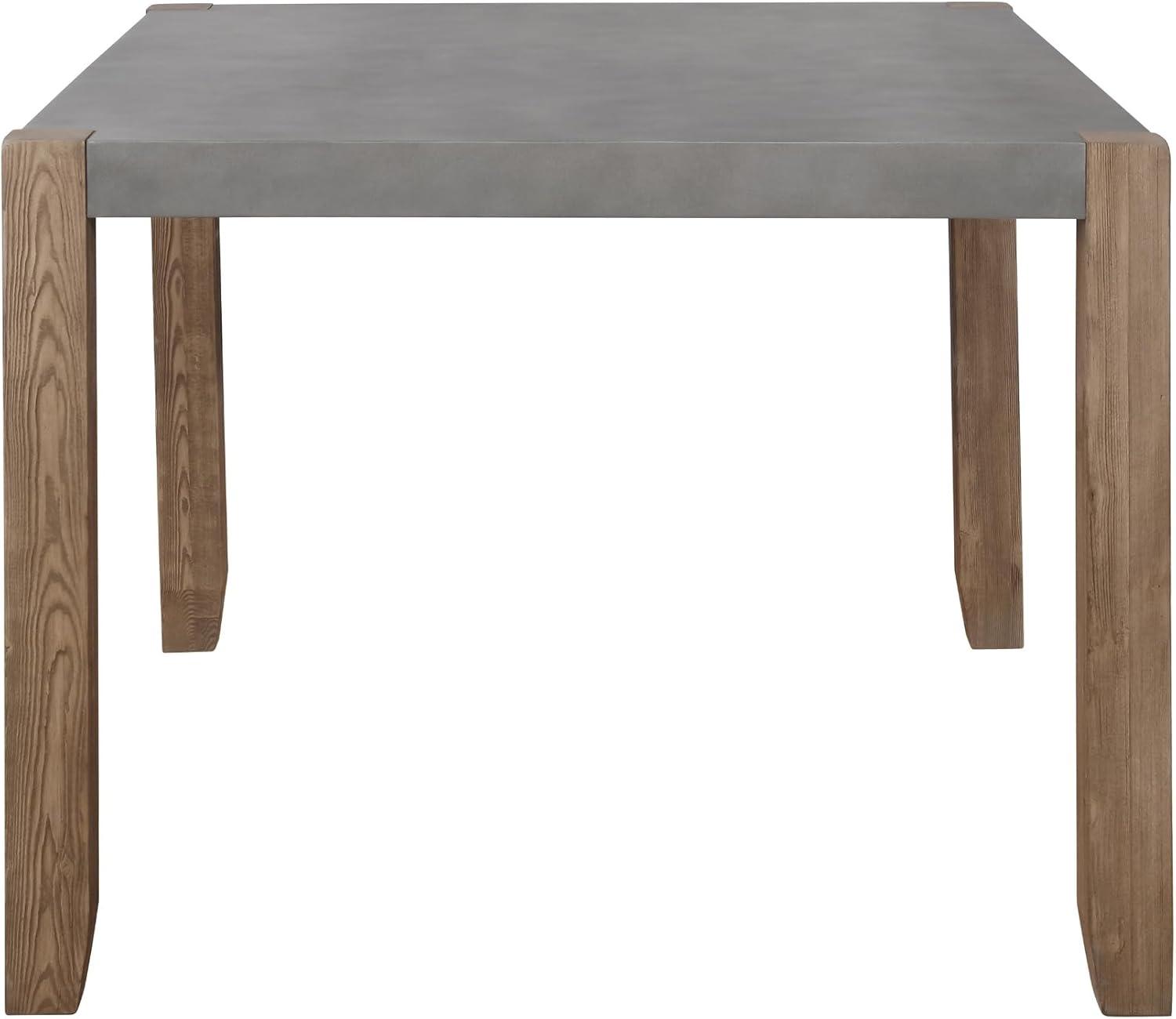 Alaterre Newport 30"H Faux Concrete and Wood Loft Dining Table