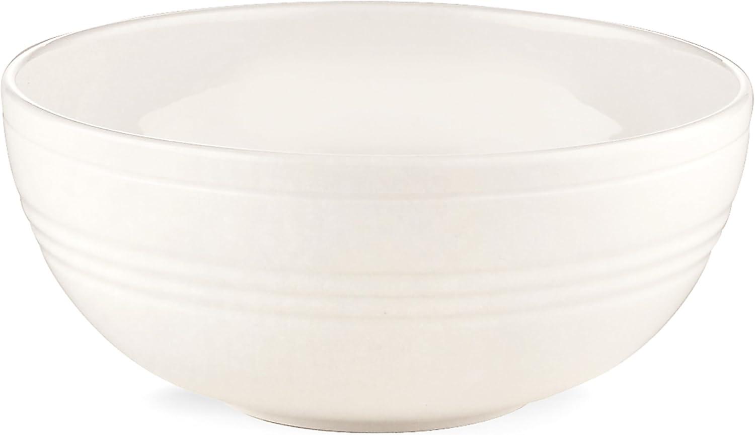 White Ceramic 14 fl oz. Microwave Safe Fruit Bowl