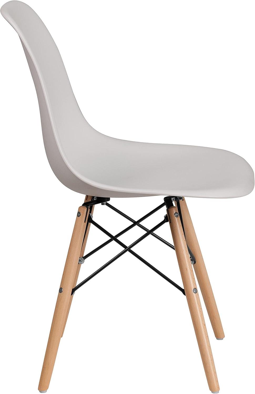 Chair with Wooden Legs for Versatile Kitchen, Dining Room, Living Room, Library or Desk Use (Set of 2)