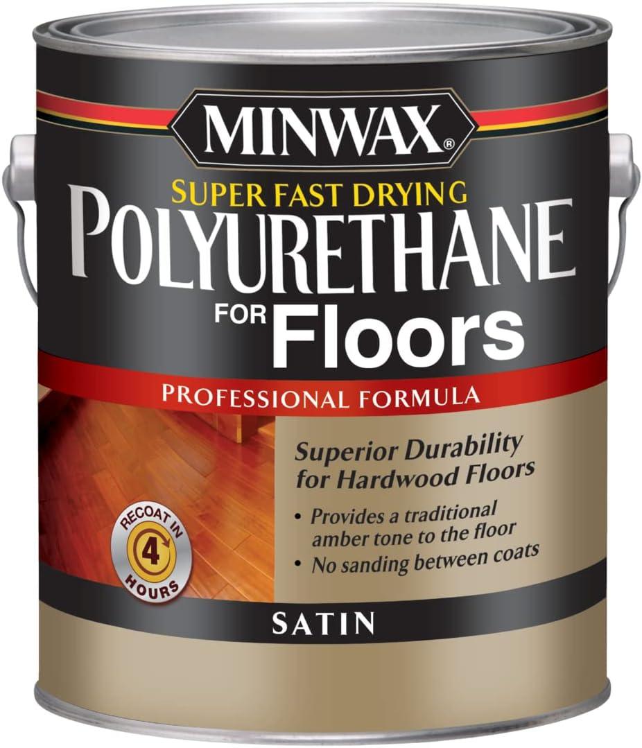 1-Gallon Clear Satin Fast-Drying Polyurethane for Hardwood Floors