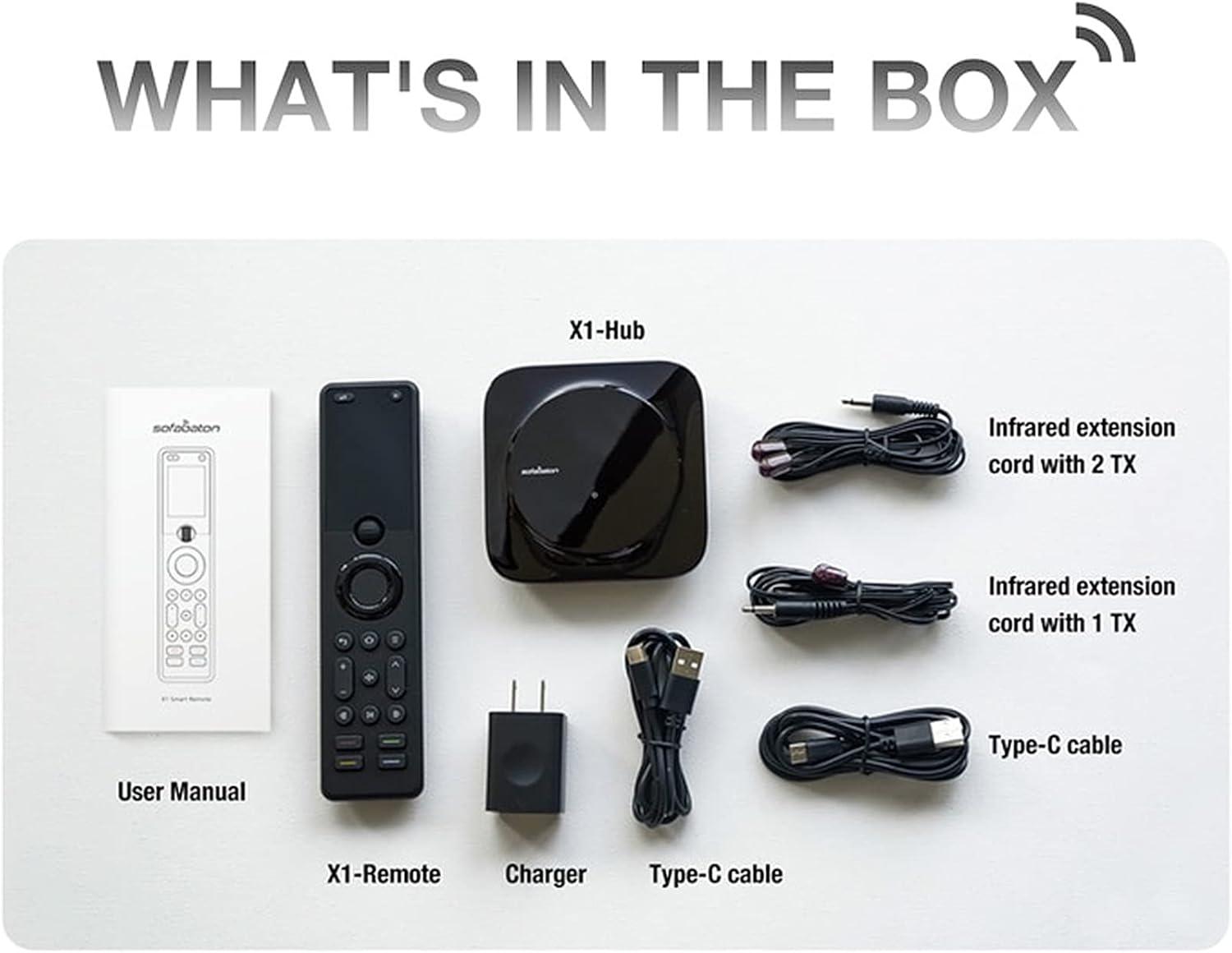 SofaBaton X1 Universal Remote with Hub Compatible with Alexa for TVs DVDs