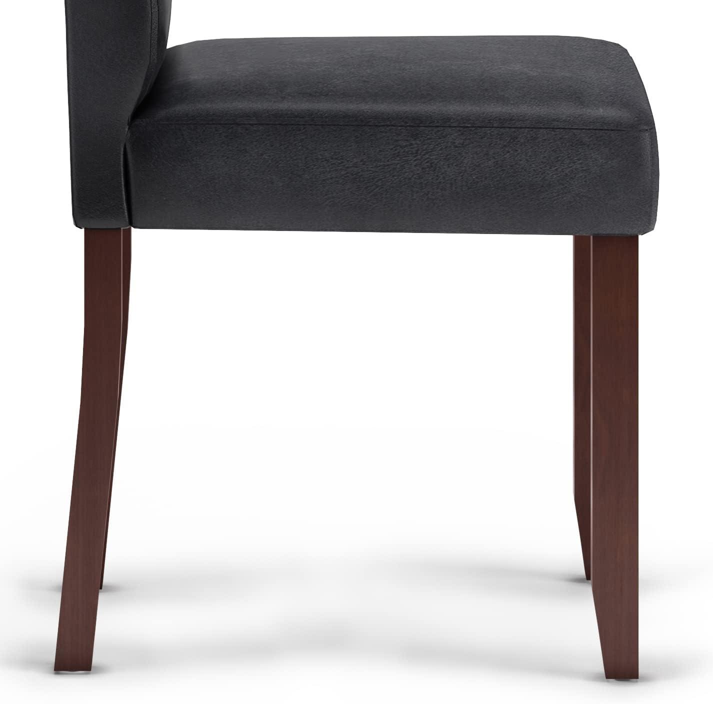 Simpli Home Acadian Solid Wood Dining Chair (Set of 2)