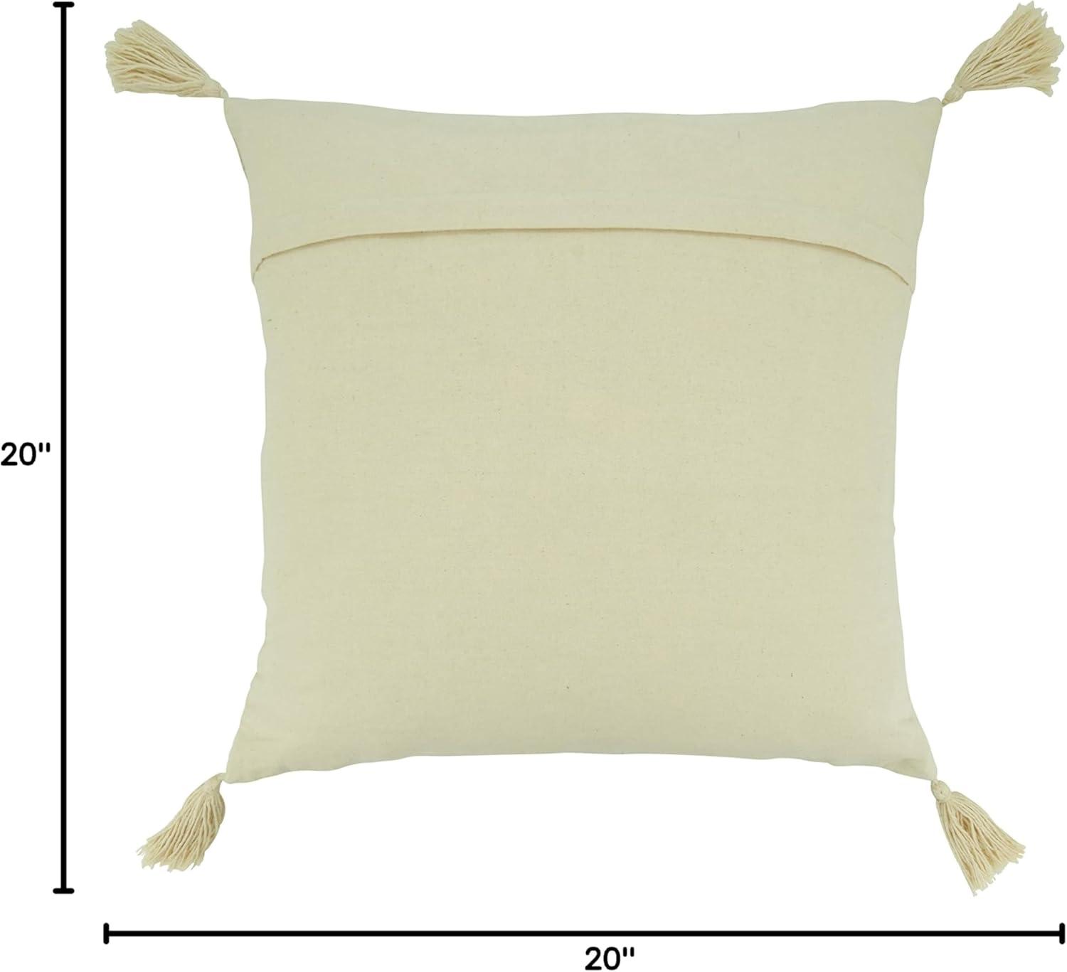 Tassels Cotton Throw Pillow