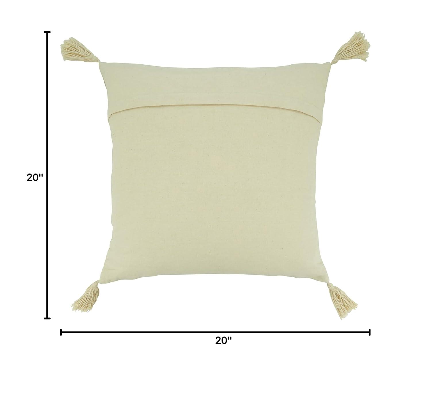 Tassels Cotton Throw Pillow