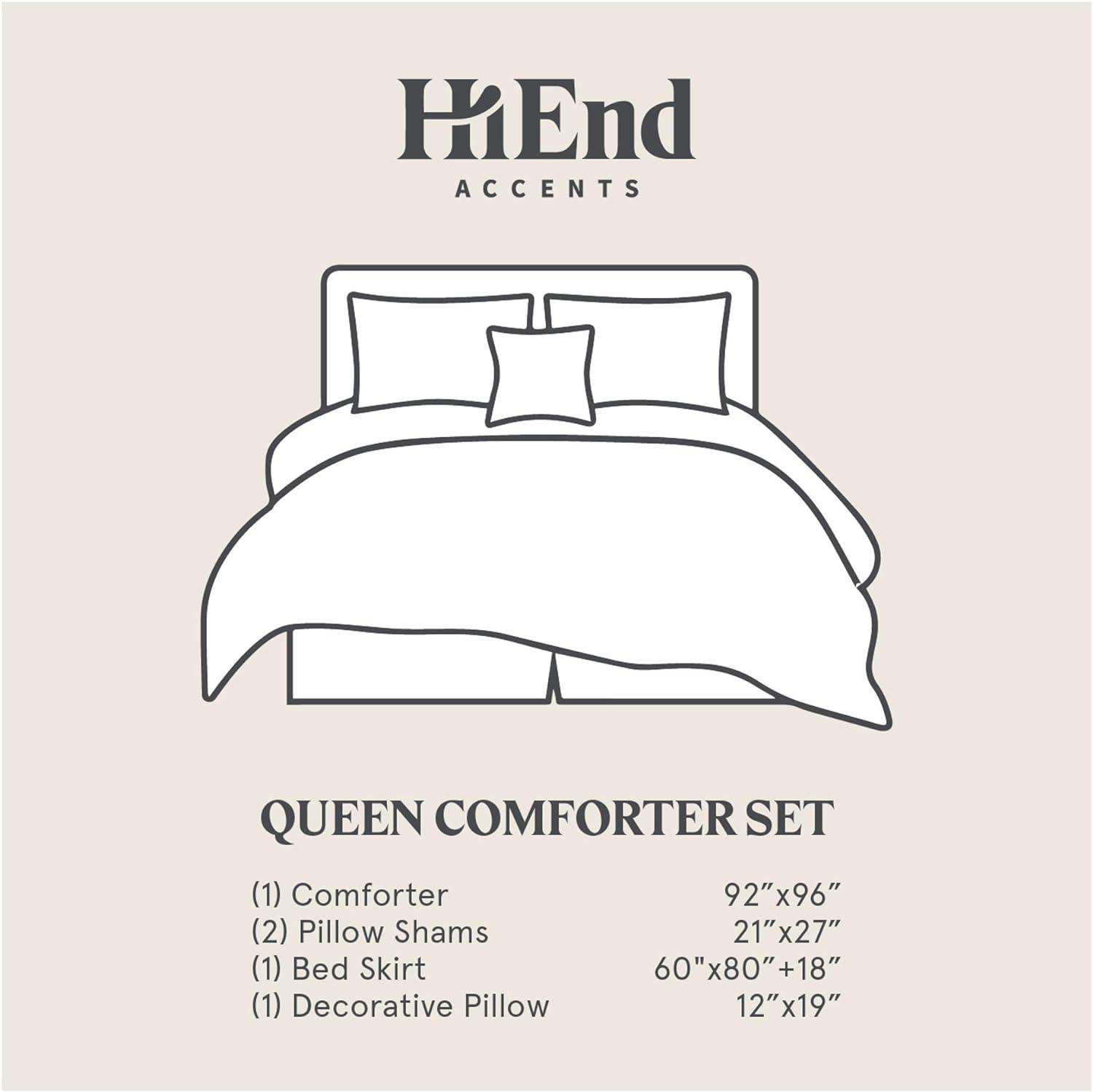 Highland Lodge Queen Brown Cotton Reversible 5-Piece Bedspread Set