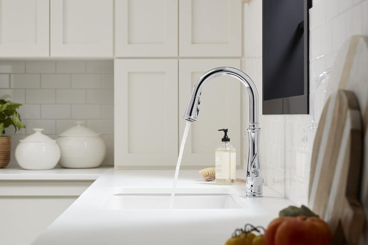 Bellera™ Pull Down Single Handle Kitchen Faucet with Handle and Supply Lines