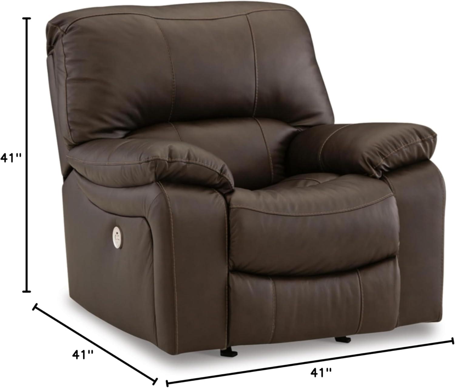 Ashley Furniture Leesworth Dark Brown Power Recliner