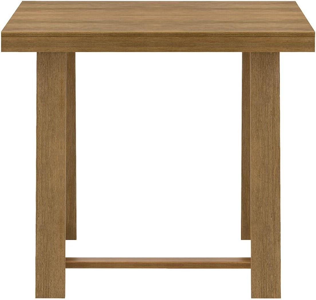 Plank+Beam Counter Height Dining Table, 41" Solid Wood Kitchen Table, Farmhouse Dinette Table for 4, Compact Counter Table