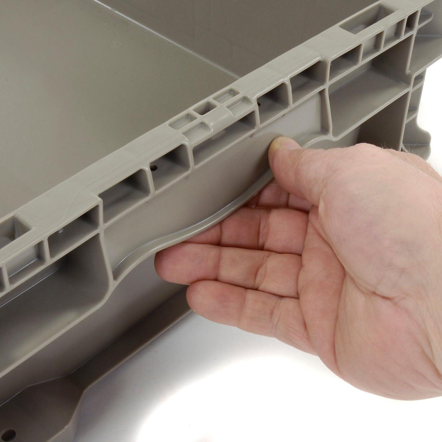 Quantum Storage Systems Stacker Straight Wall Container, 24"L X 15"W X 5"H, Up To 175 Lbs.