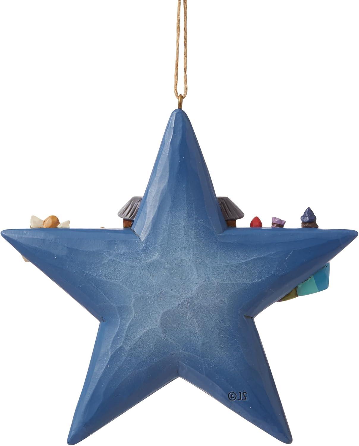 Jim Shore 4.5 Inch Nativity Star Ornament. Heartwood Creek Tree Ornaments