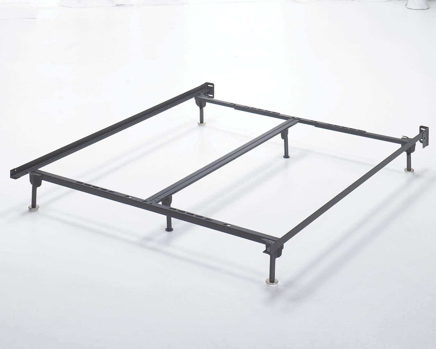 Signature Design by Ashley Contemporary Frames and Rails Queen/King/California King Bolt on Bed Frame  Metallic