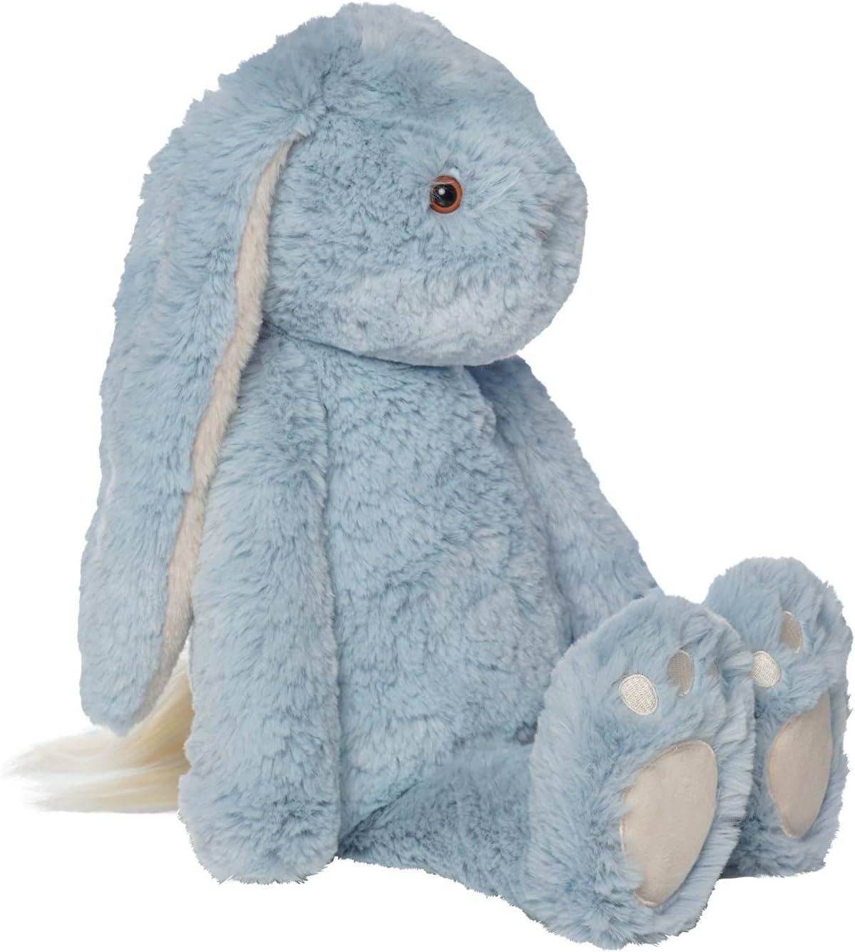 Manhattan Toy River the Blue & Light Apricot Snuggle Bunnies 12" Stuffed Animal with Embroidered Accents