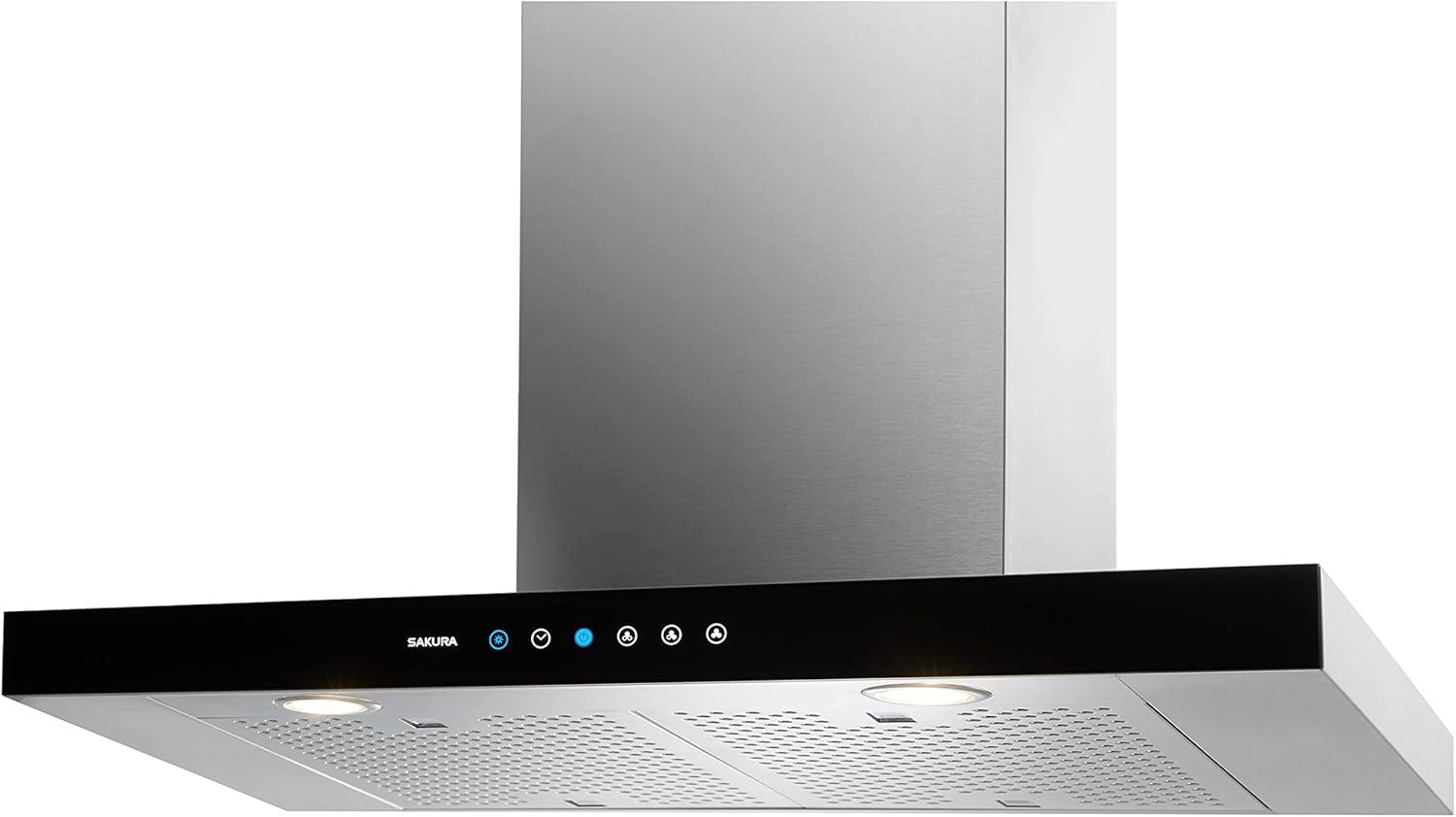 Sakura M3000 30" Stainless Steel Black Range Hood - Made in Taiwan