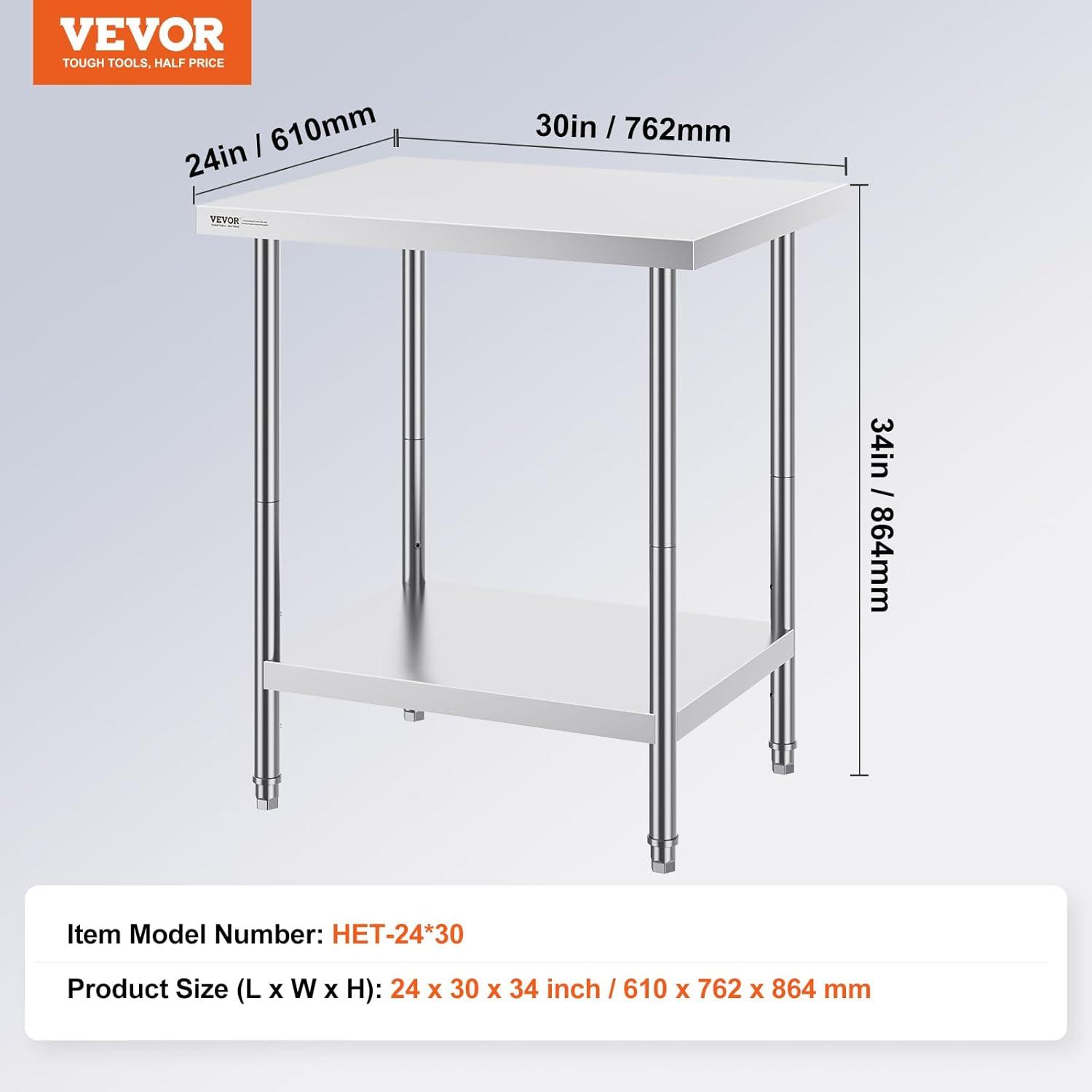 VEVOR Metal Kitchen Cart