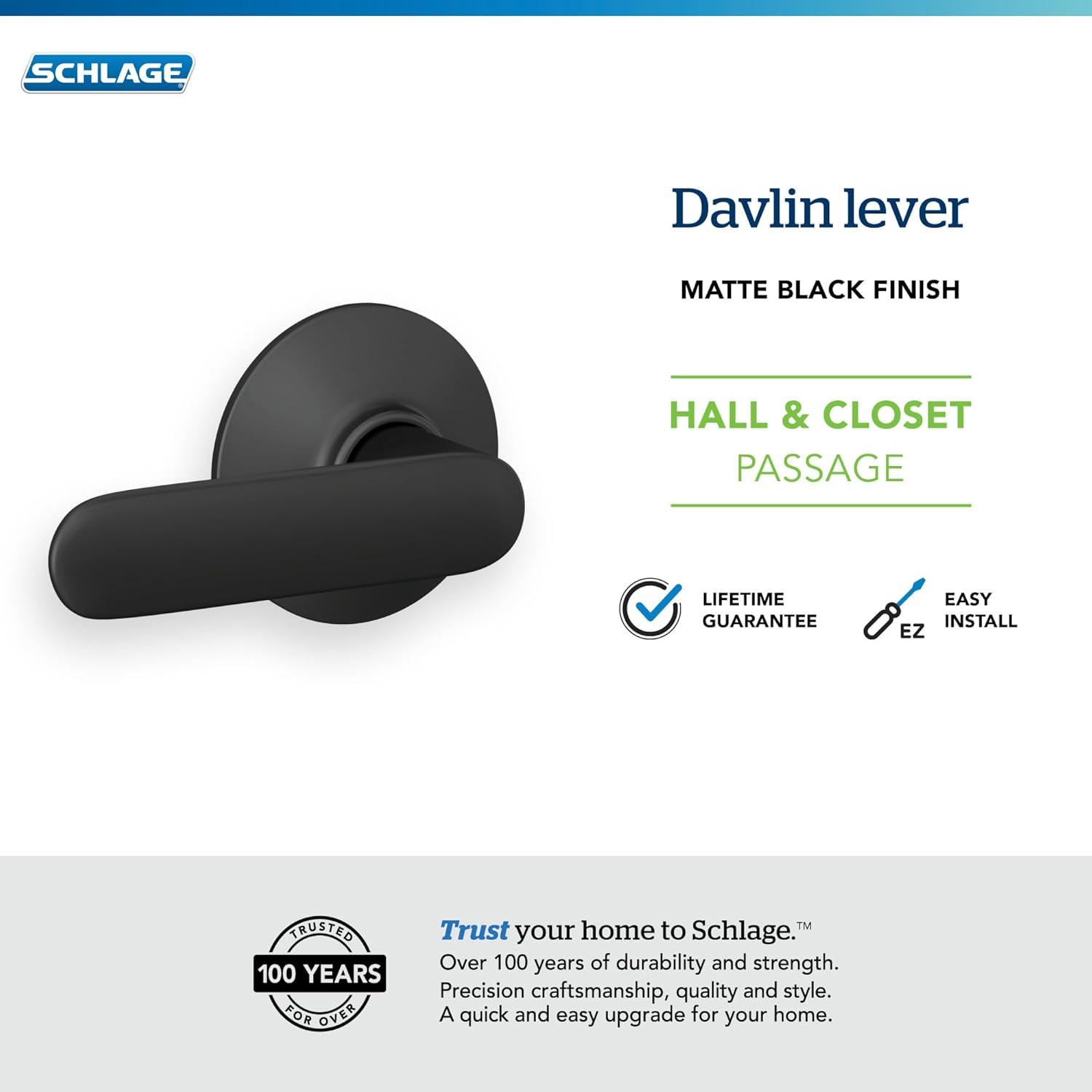 Davlin Lever Hall And Closet Lock