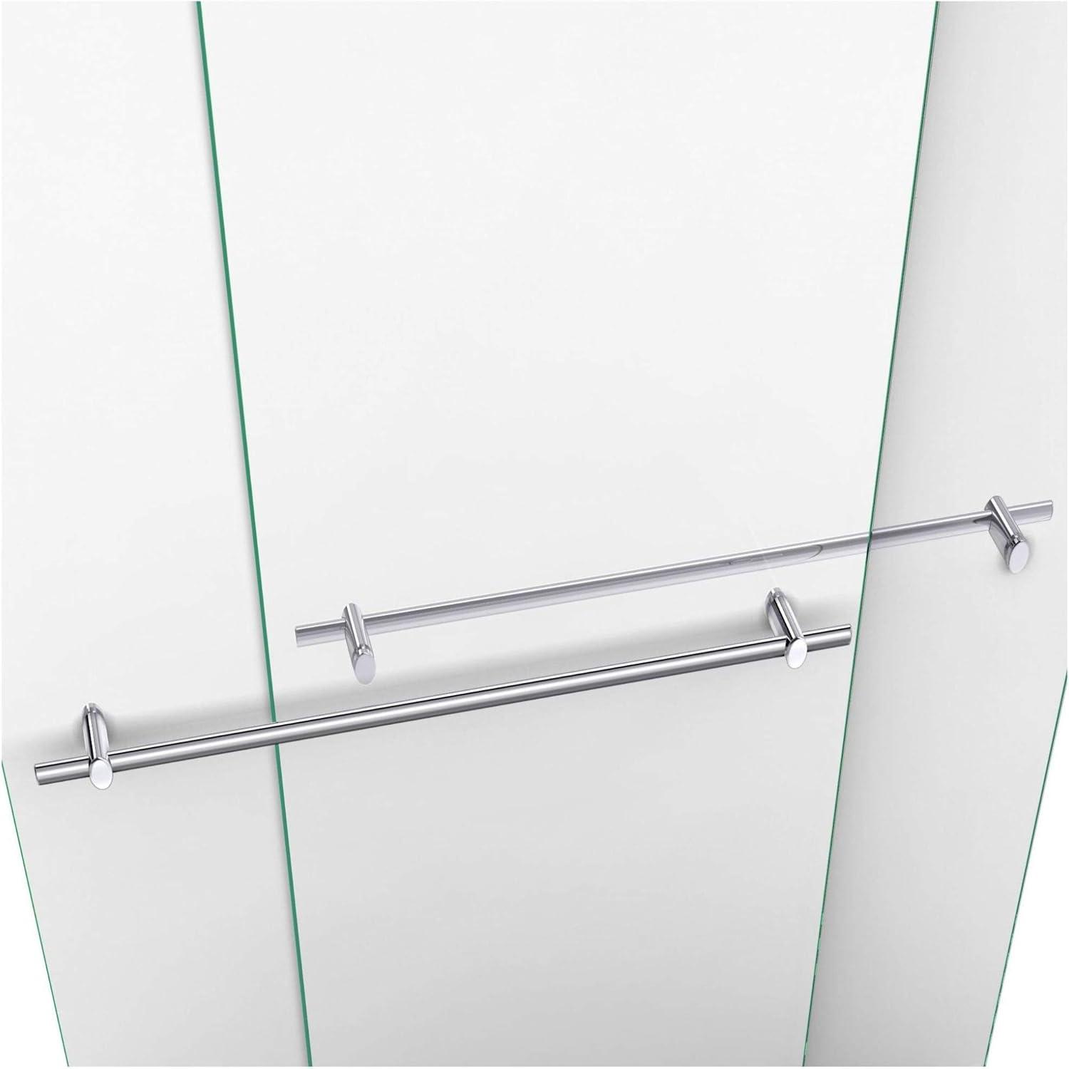 Duet 56" W x 72" H Bypass Frameless Shower Door with Clearmax™ Technology