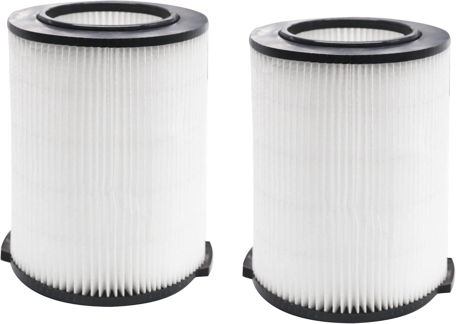 2 Pack White Reusable Wet/Dry Vacuum Filters