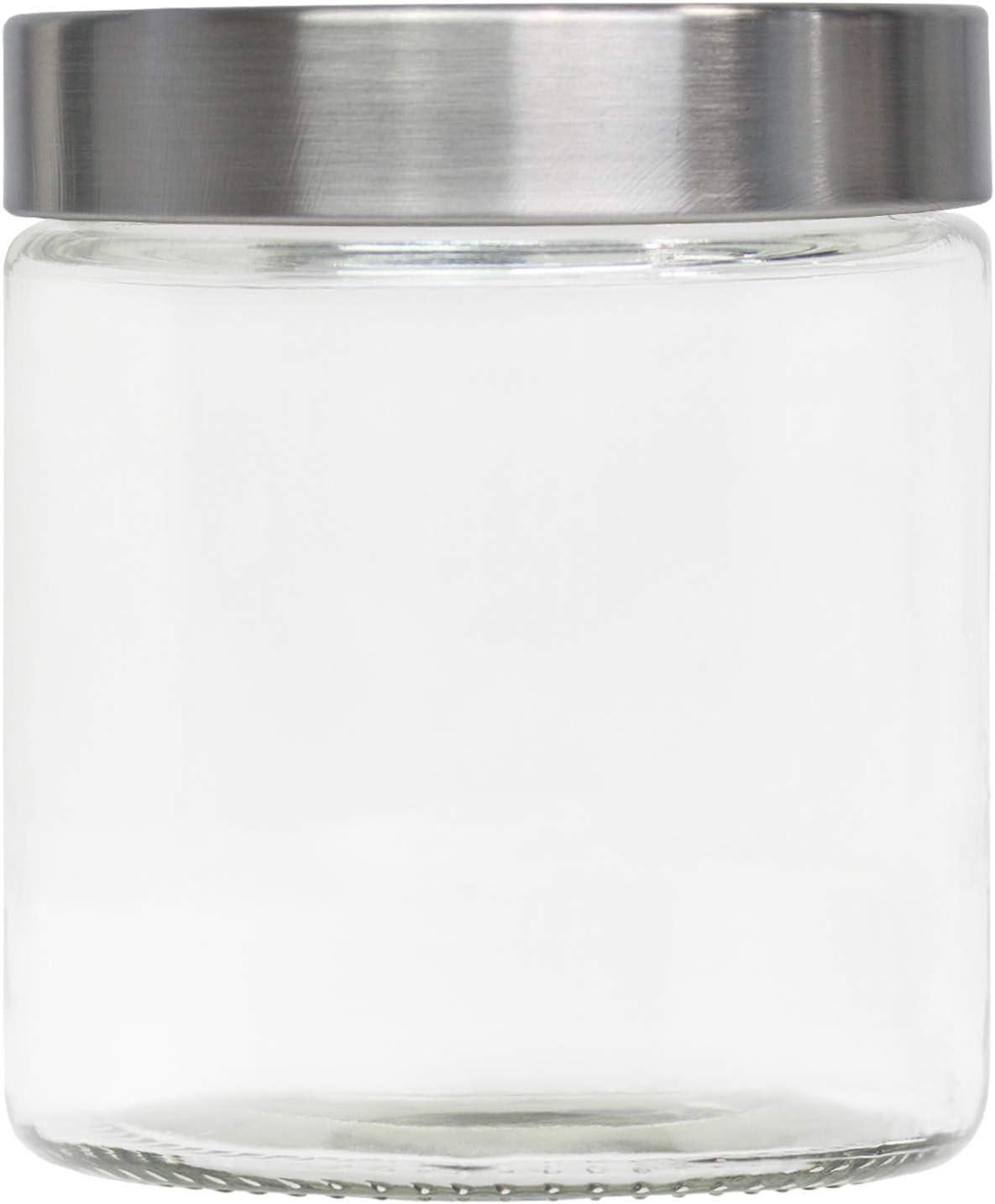 Blue Donuts Glass Jars With The Silver Screw Lid 700 ML