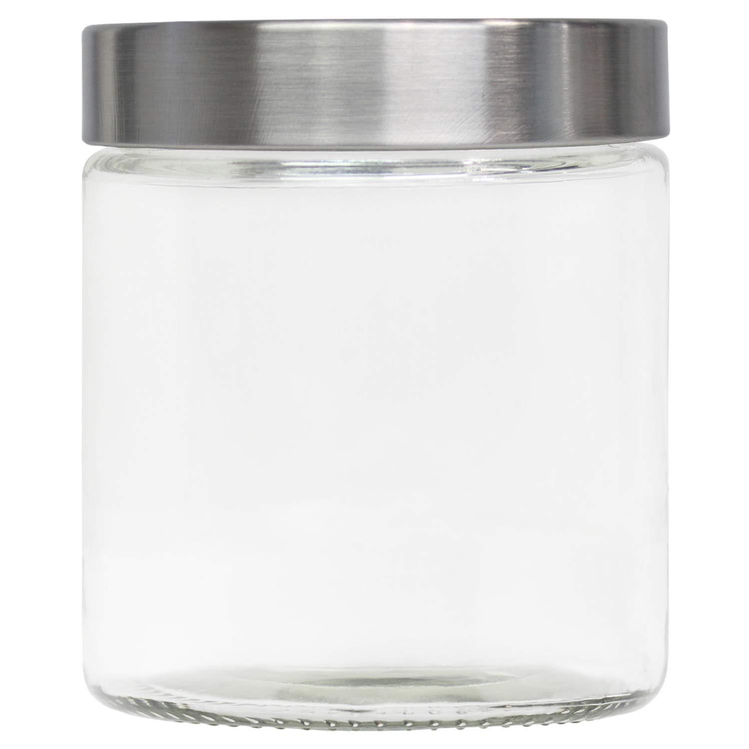 Blue Donuts Glass Jars With The Silver Screw Lid 700 ML