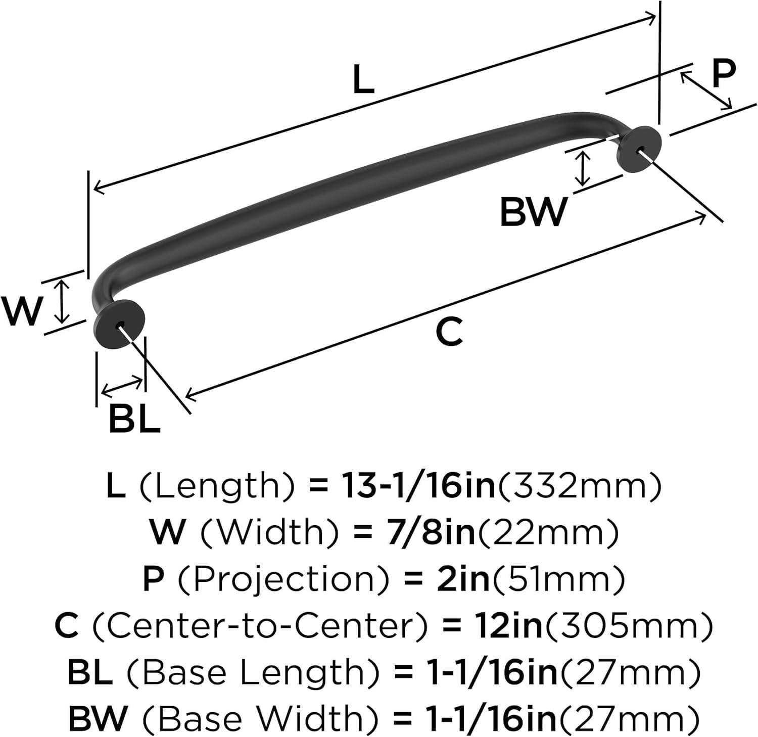 Renown 12" Center to Center Appliance Pull